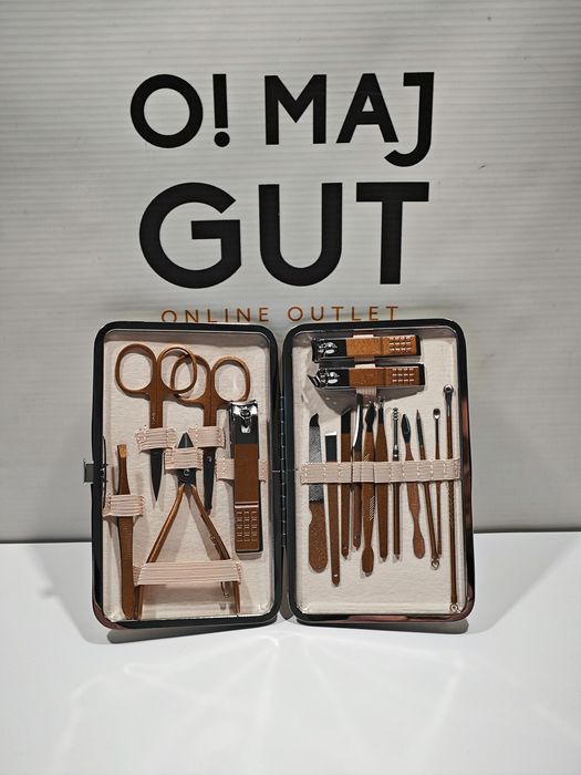 Profesjonalny Zestaw Do Manicure Pedicure 18 Szt Narzędzi Do Paznokci