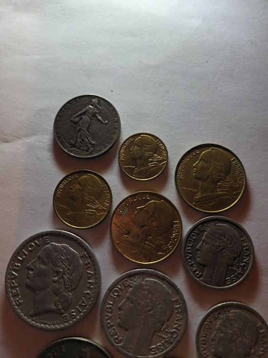 Monety Francja 11 szt.