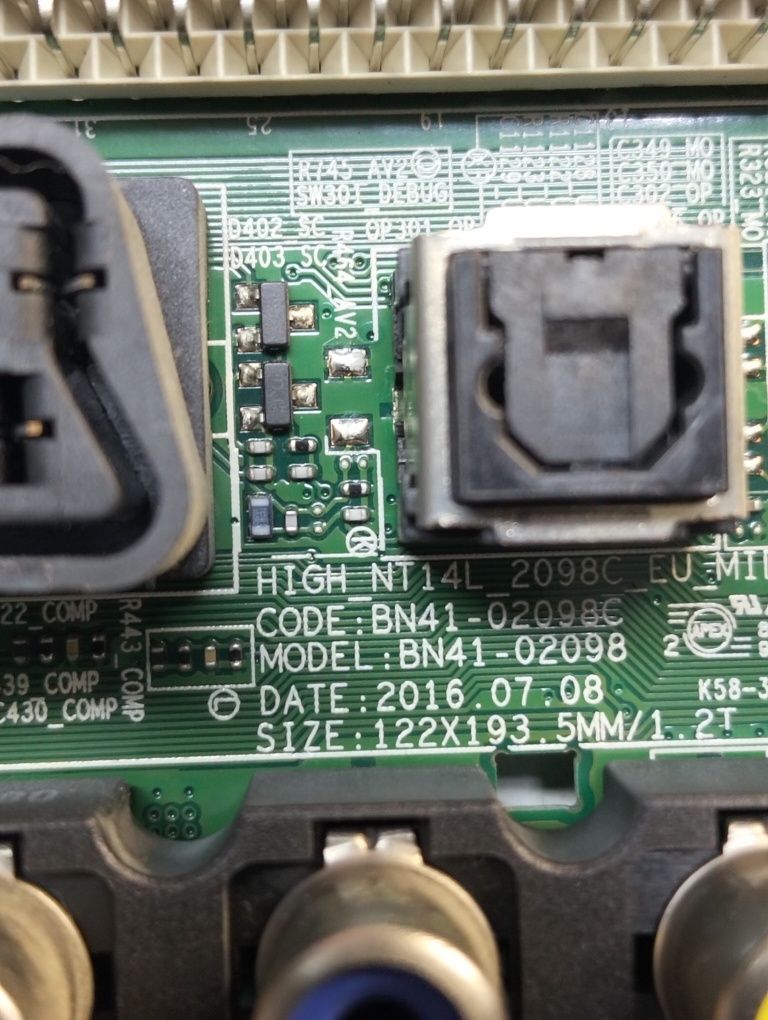TV led UE40J5100AW avariada