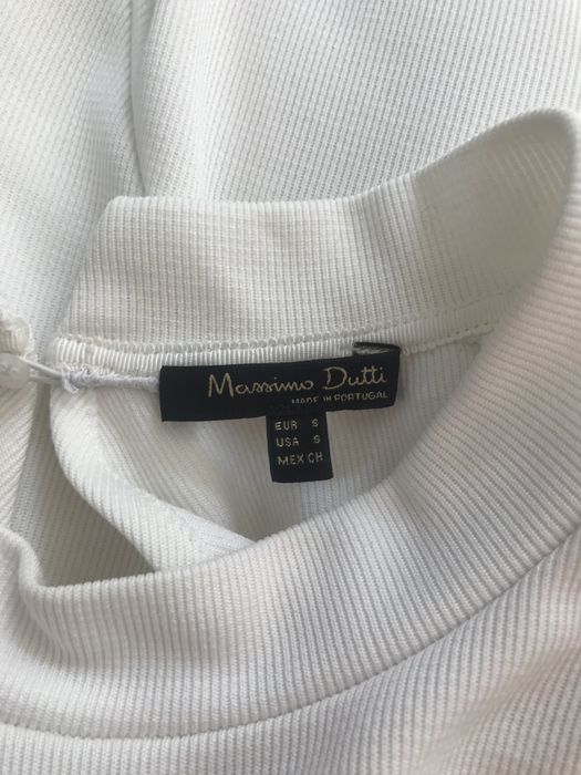 Massimo Dutti biała sukienka S
