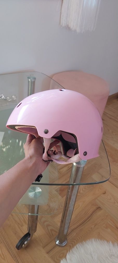 Kask na głowę S oxelo 50-54cm  decathlon na rower hulanogę rolki