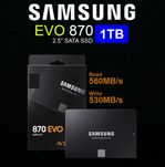 НОВЕ SSD жесткий диск Samsung 870 EVO 1 TB самсунг 1тб терабайт