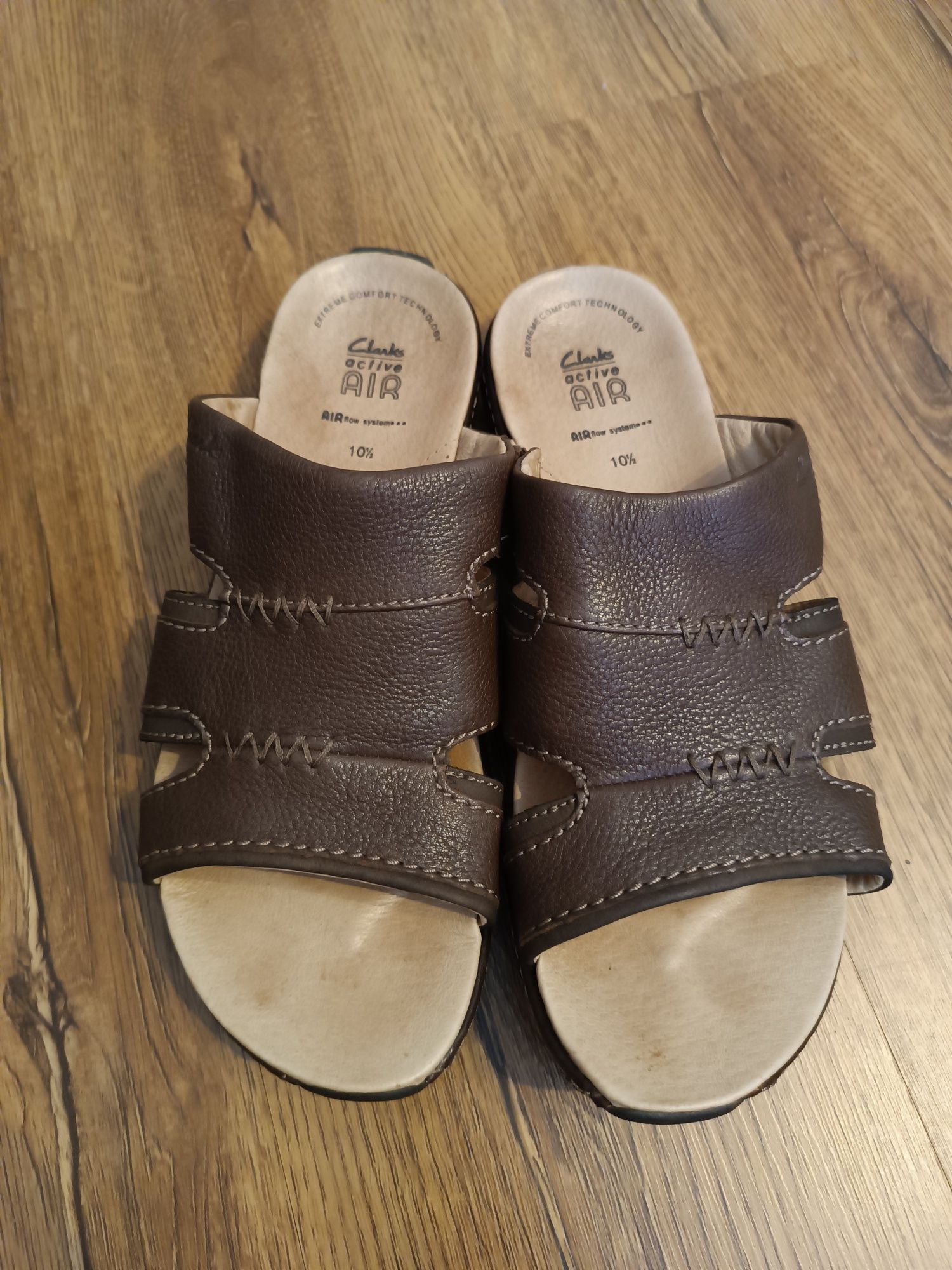 Шлепанцы Clarks,кожа,р.44,
