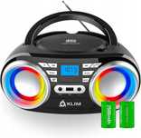 KLIM Boombox B3 Przenośny odtwarzacz CD + Radio FM, CD/MP3, Bluetooth