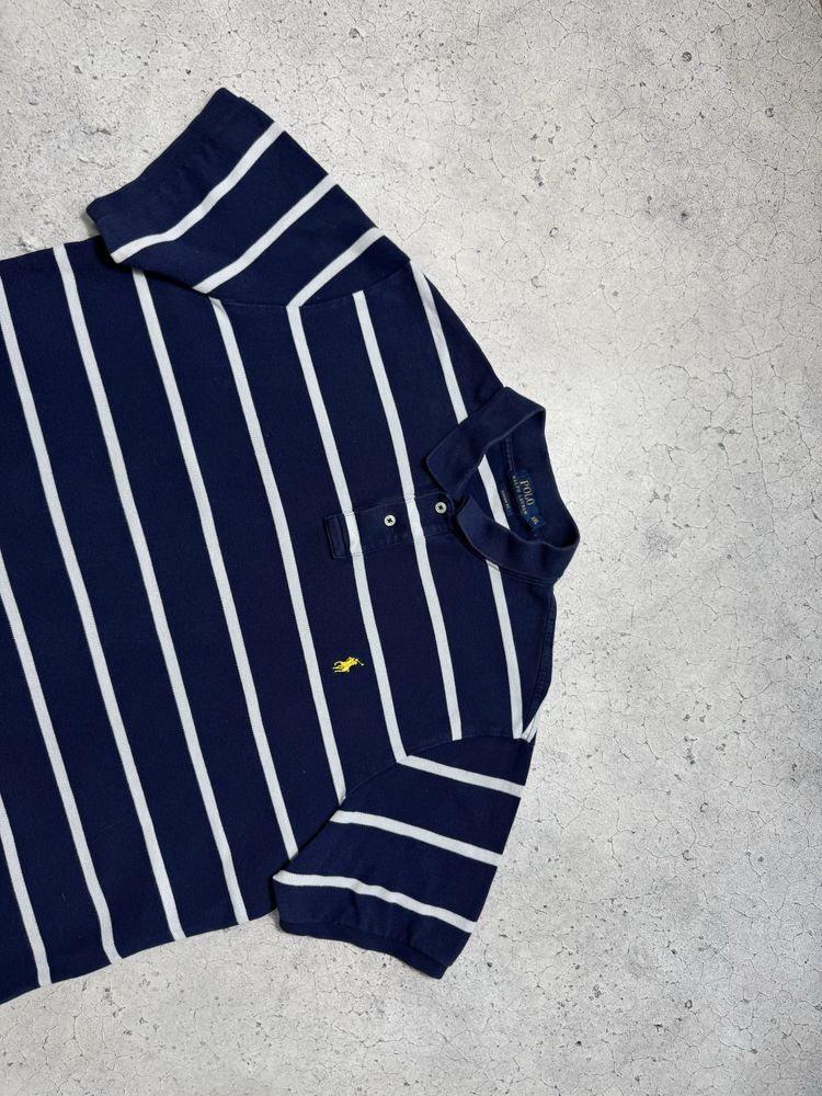Мужская Футболка Поло Polo Ralph Lauren Оригинал Полосатая Идеал XXL