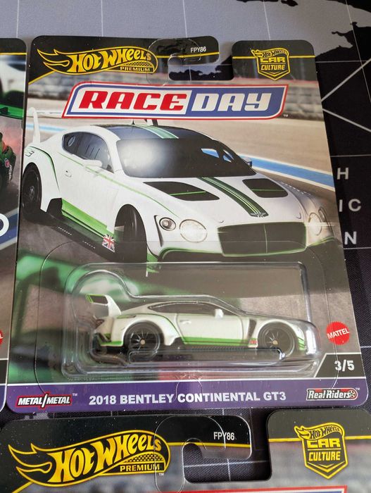 Hot Wheels premium 4x Car Culture, Race Day plus Hammer Drop, nowy
