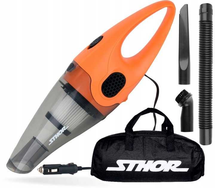 NOWY MOCNY Odkurzacz Samochodowy 12V 100W HEPA Torba Gratis Końcówki