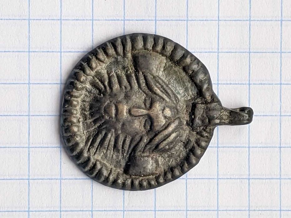 Натільна іконка "Спас" періоду Київської Русі ОРИГІНАЛ