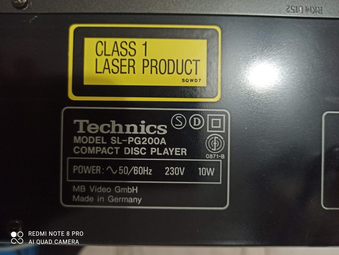 Odtwarzacz  CD Technics SL-PG200A