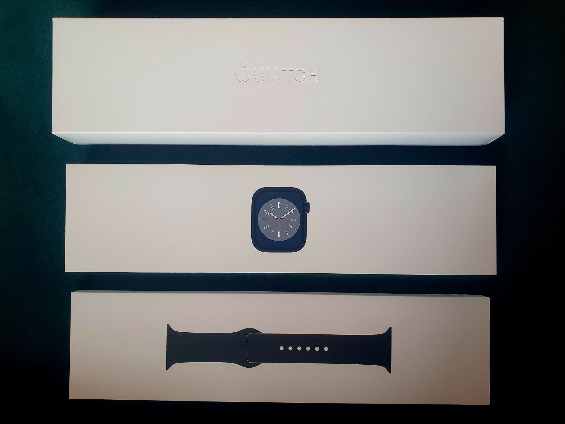 Nowy Apple Watch Series 8 45MM Midnight Aluminium Sport Band MNP13WBA