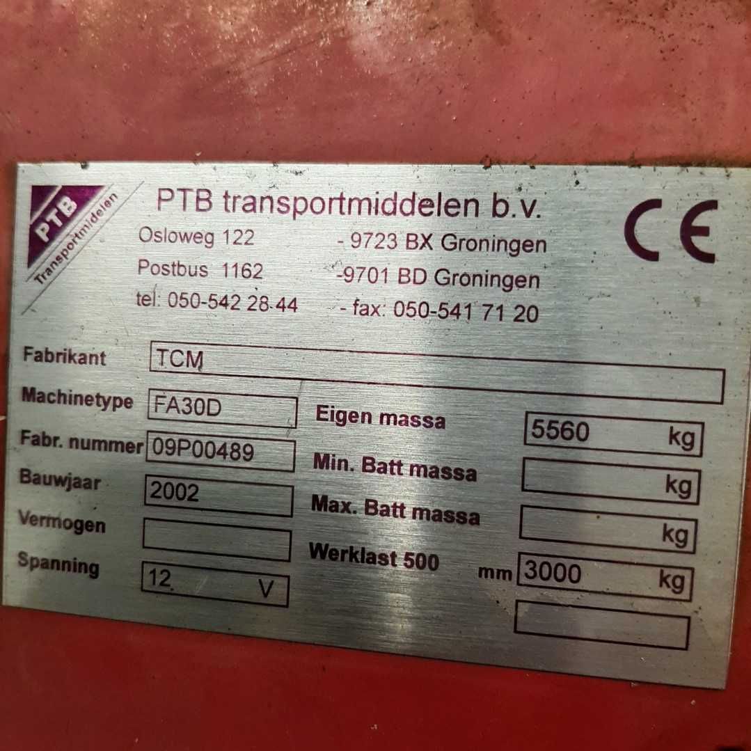 Wózek widłowy TCM FA30D – 3 tony, diesel – 2002 r.