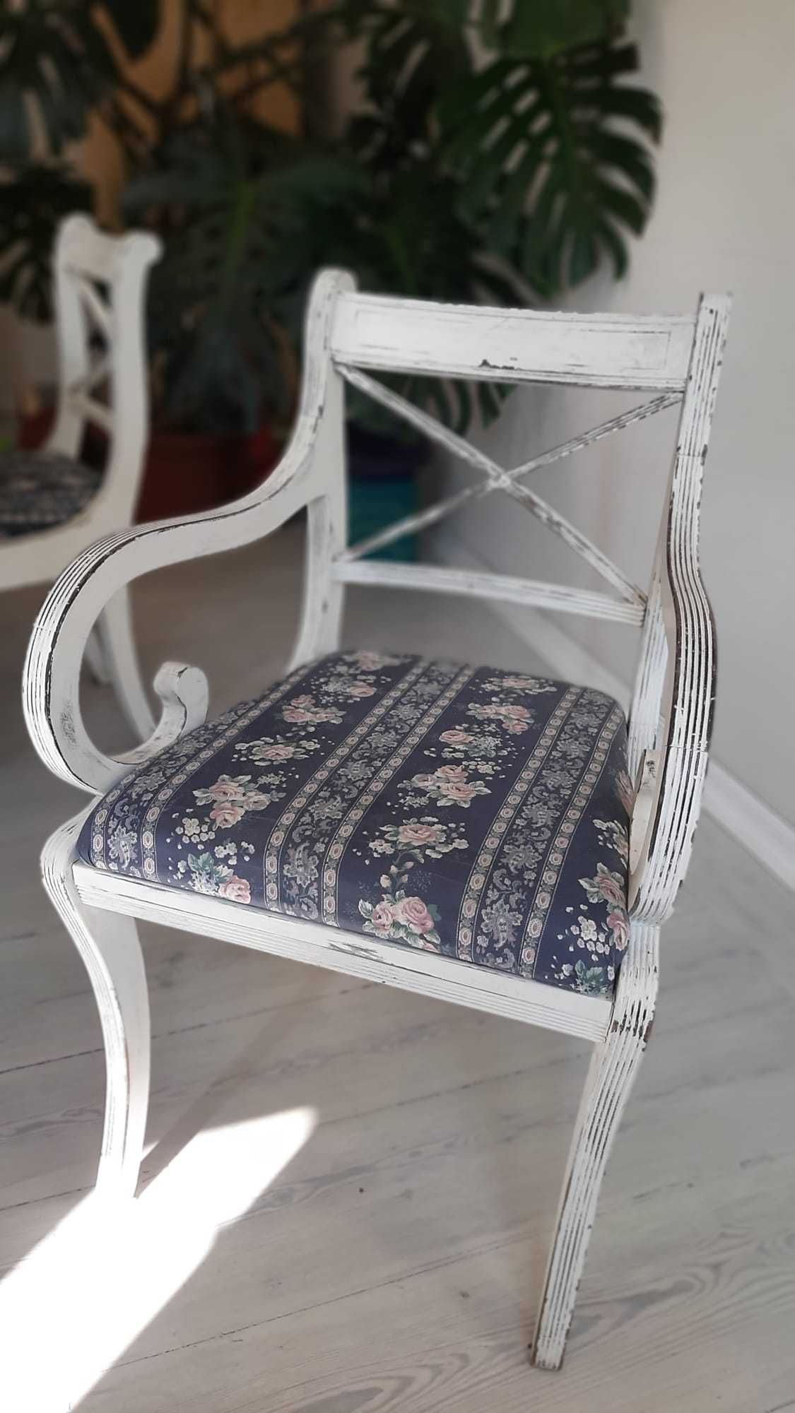 Vintage- STÓŁ rozkładany + KRZESŁA 6 szt.- Piękny duży - BOHO, Retro