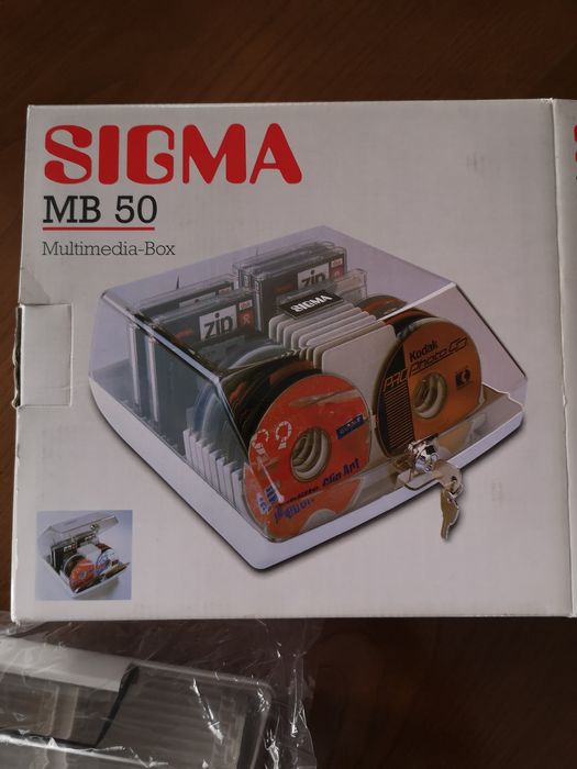Caixa Organizadora de CDs e Disquetes SIGMA [Vintage - 1998 - Sem Uso]