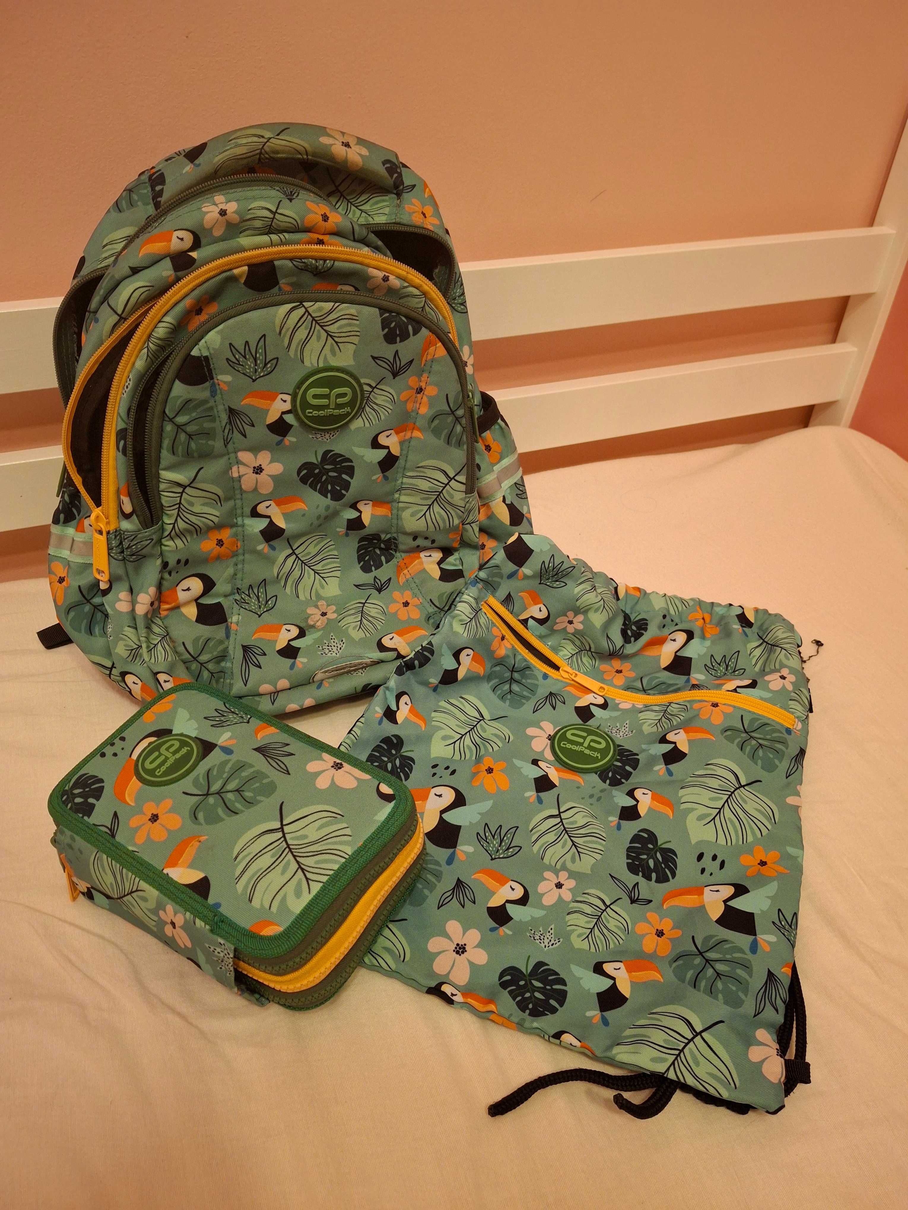 Plecak piórnik worek na wf Coolpack komplet