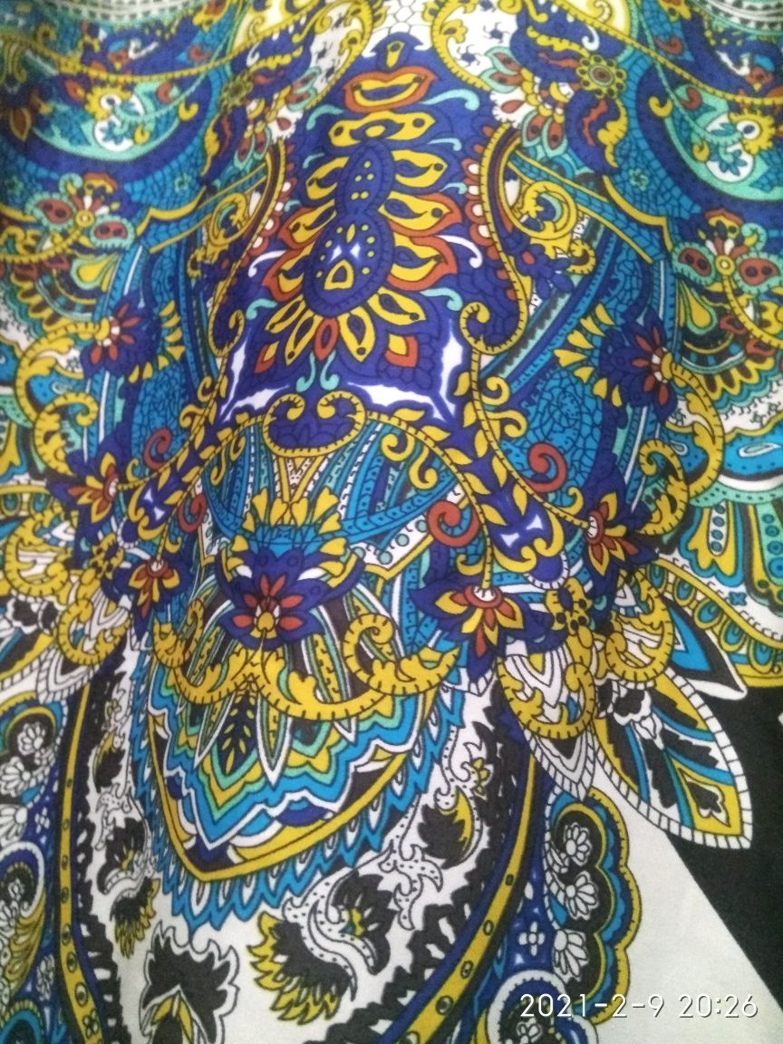 Шелковая женская блуза размер 52/ Турция