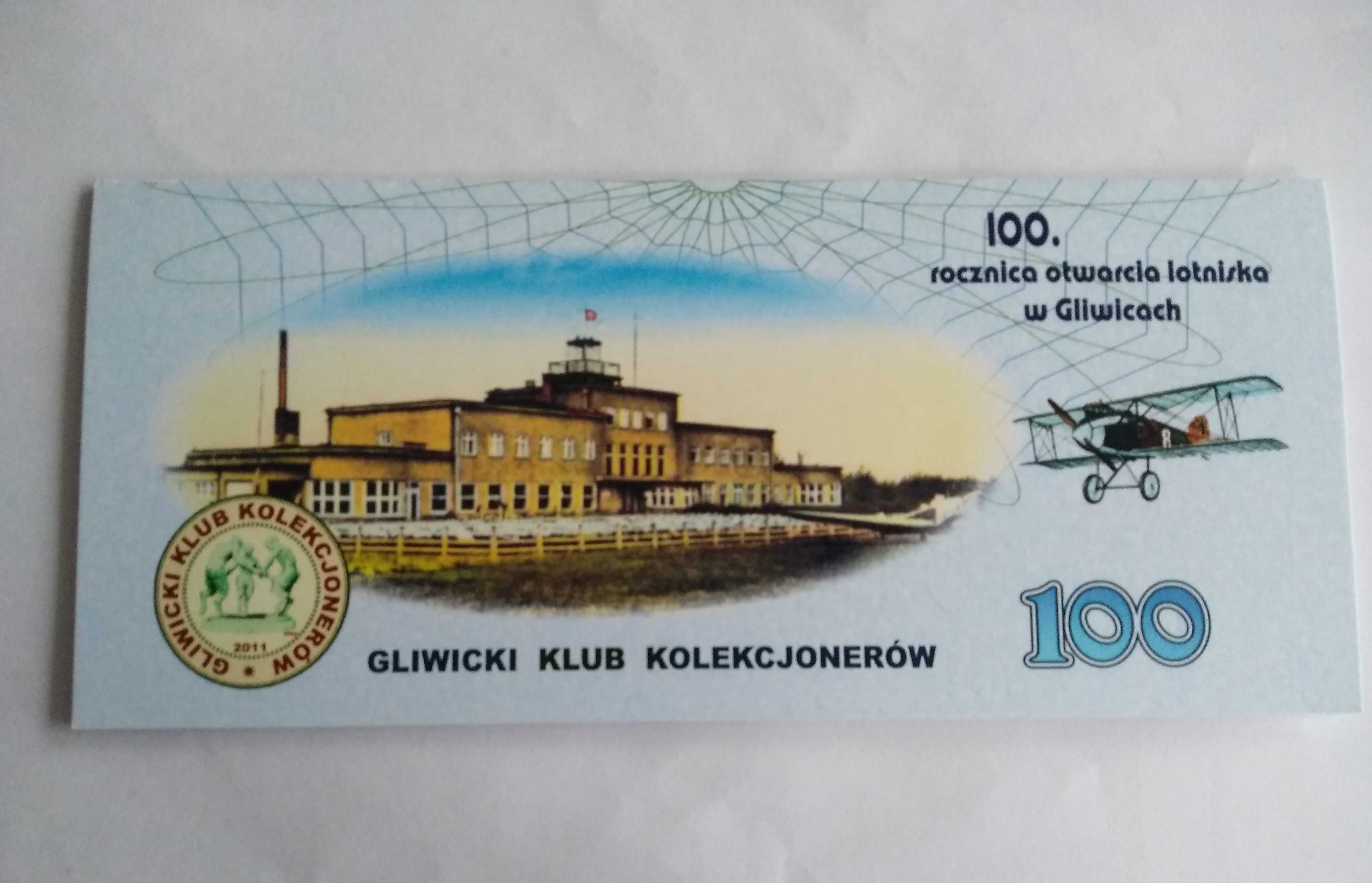 Bon-Banknot Kolekcjonerski - 100 Marek Gliwickich