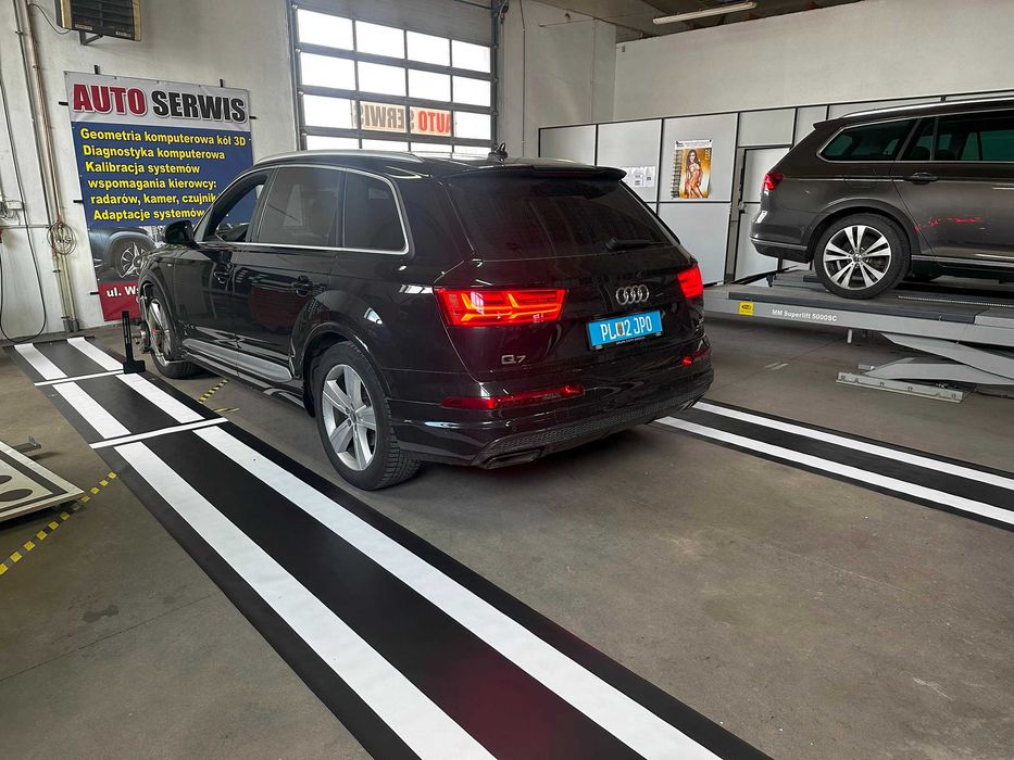 Kalibracja, regulacja radarów ACC, kamer wspom. i kamer 360 stopni