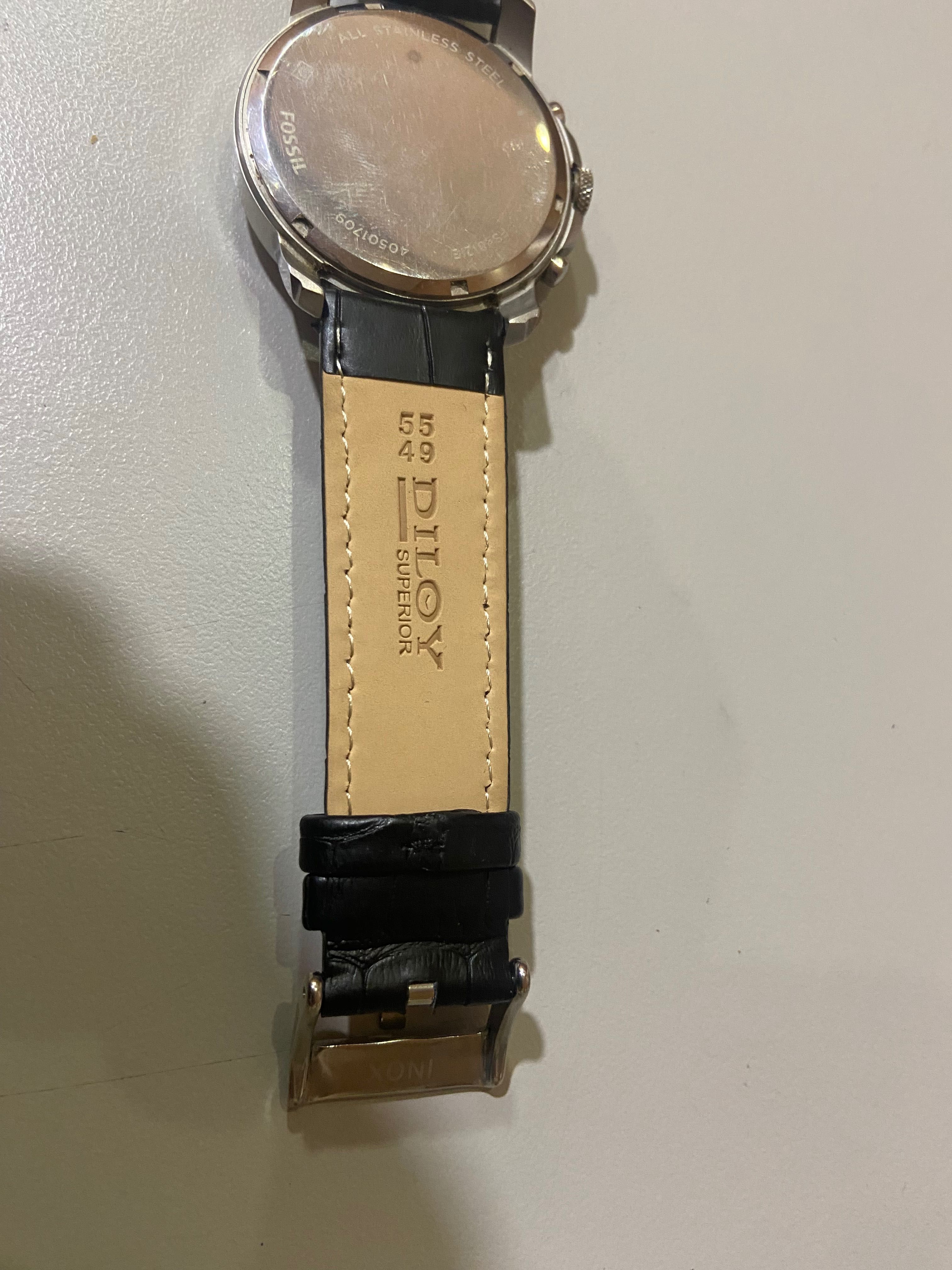 Relogio preto Fóssil