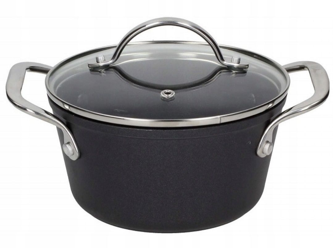 2x Garnek z pokrywką Ambition Magnat 16cm 1,5l indukcja nowy