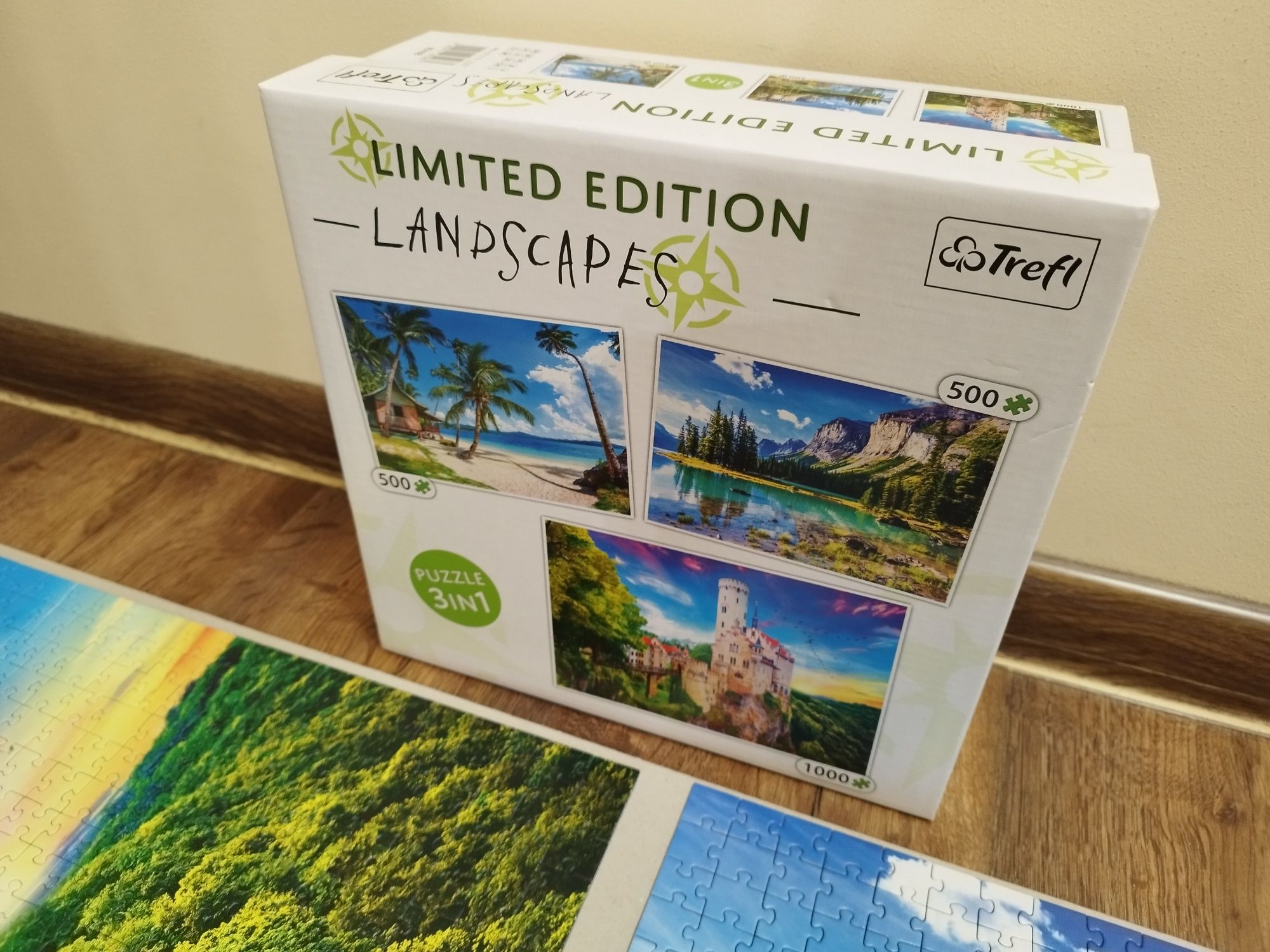 Puzzle 3w1 500,500,1000 elementów Limited Edition Landscapes Trefl