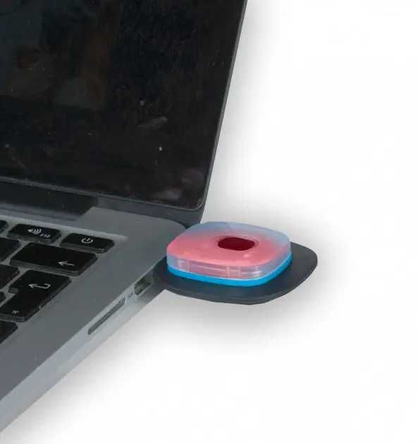 Шапки з ліхтариком LED USB Сірого кольору OneSize