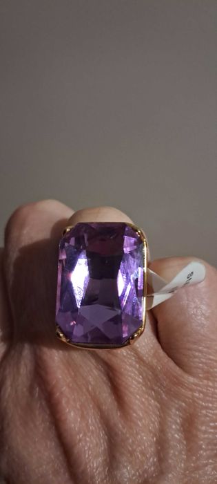Anel cristal lilás