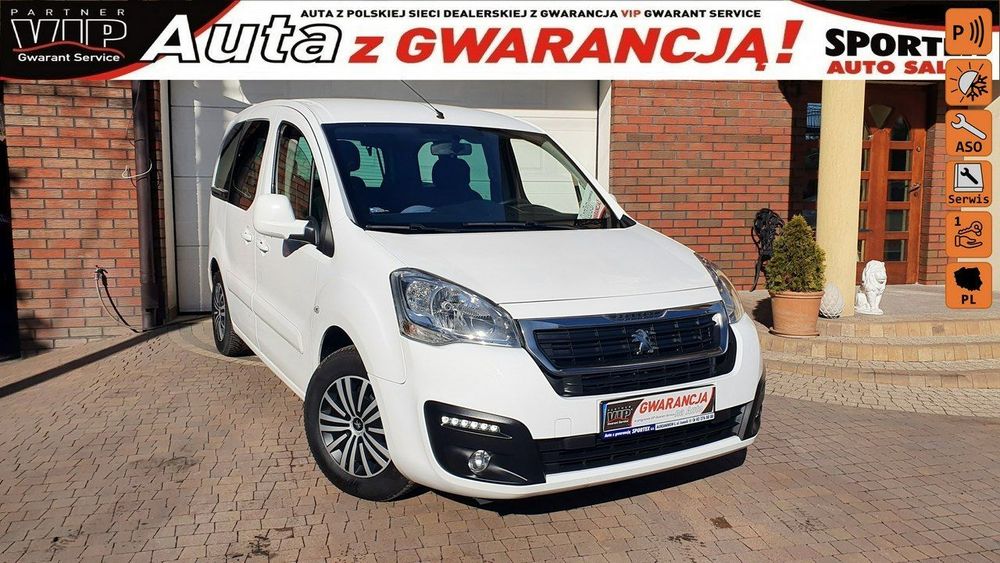 Peugeot Partner 1.6 BHDI 100 KM, SALON PL,I WŁ,Tempomat F.vat23%, leasing