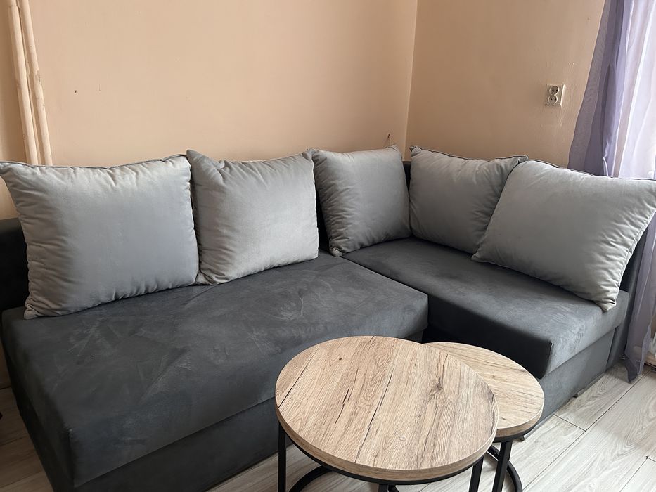 Narożnik z funkcja spania