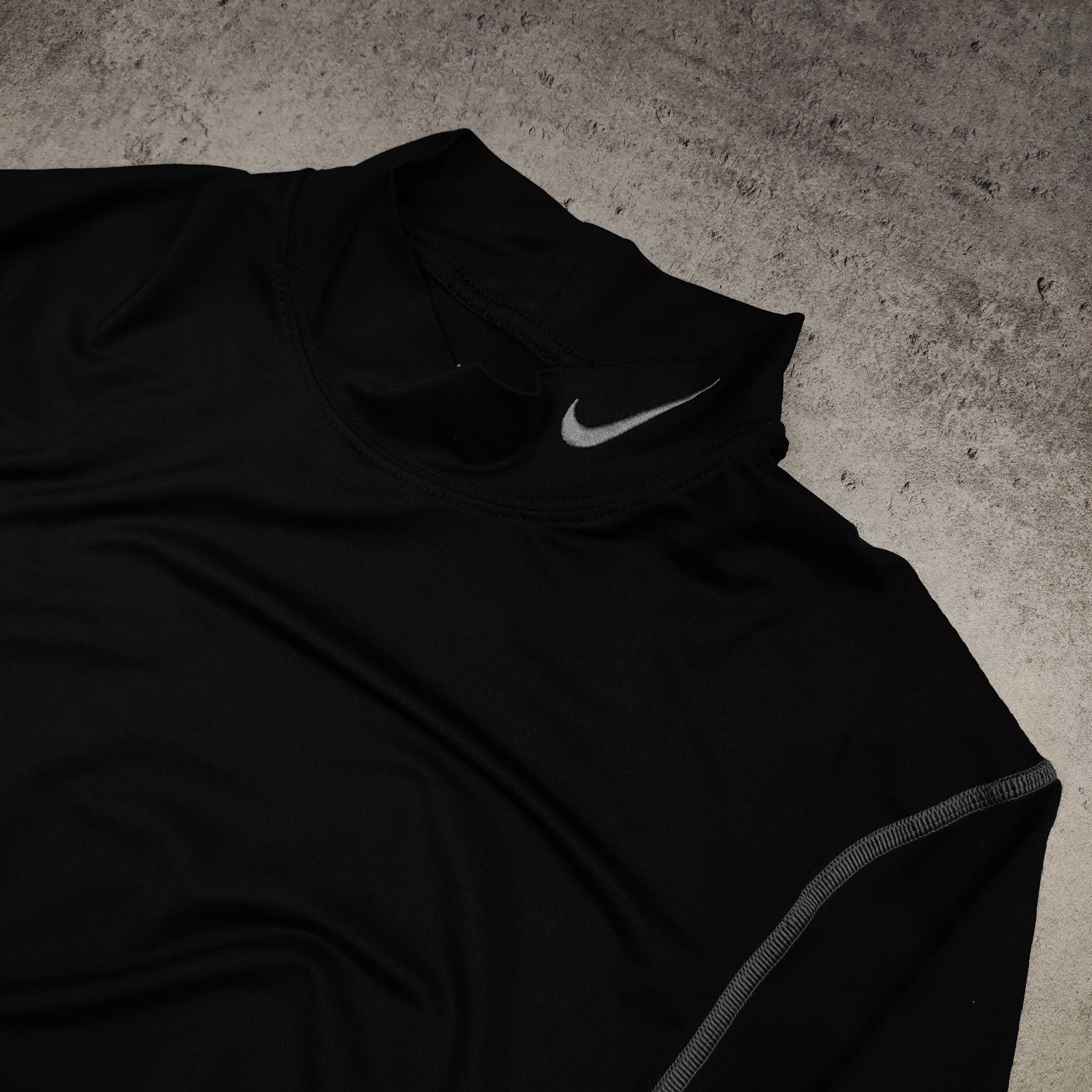 MĘSKA Koszulka Termiczna Thermal Nike PRO Rozciągliwa Kompresyjna Haft