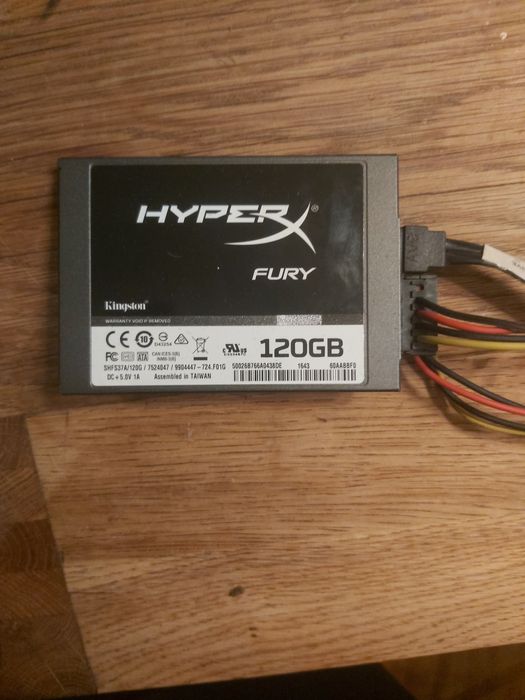 Dysk SSD 120g Hperx fury 2.5cala