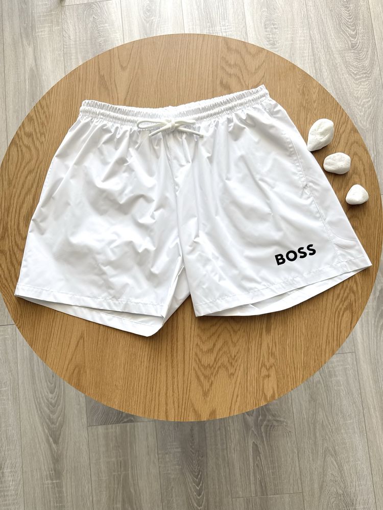 Плавальні шорти Hugo Boss чорні та білі