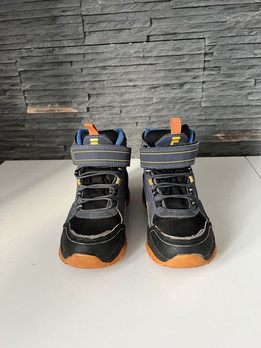 Buty zimowe kozaki śniegowce chłopięce Fila r.28
