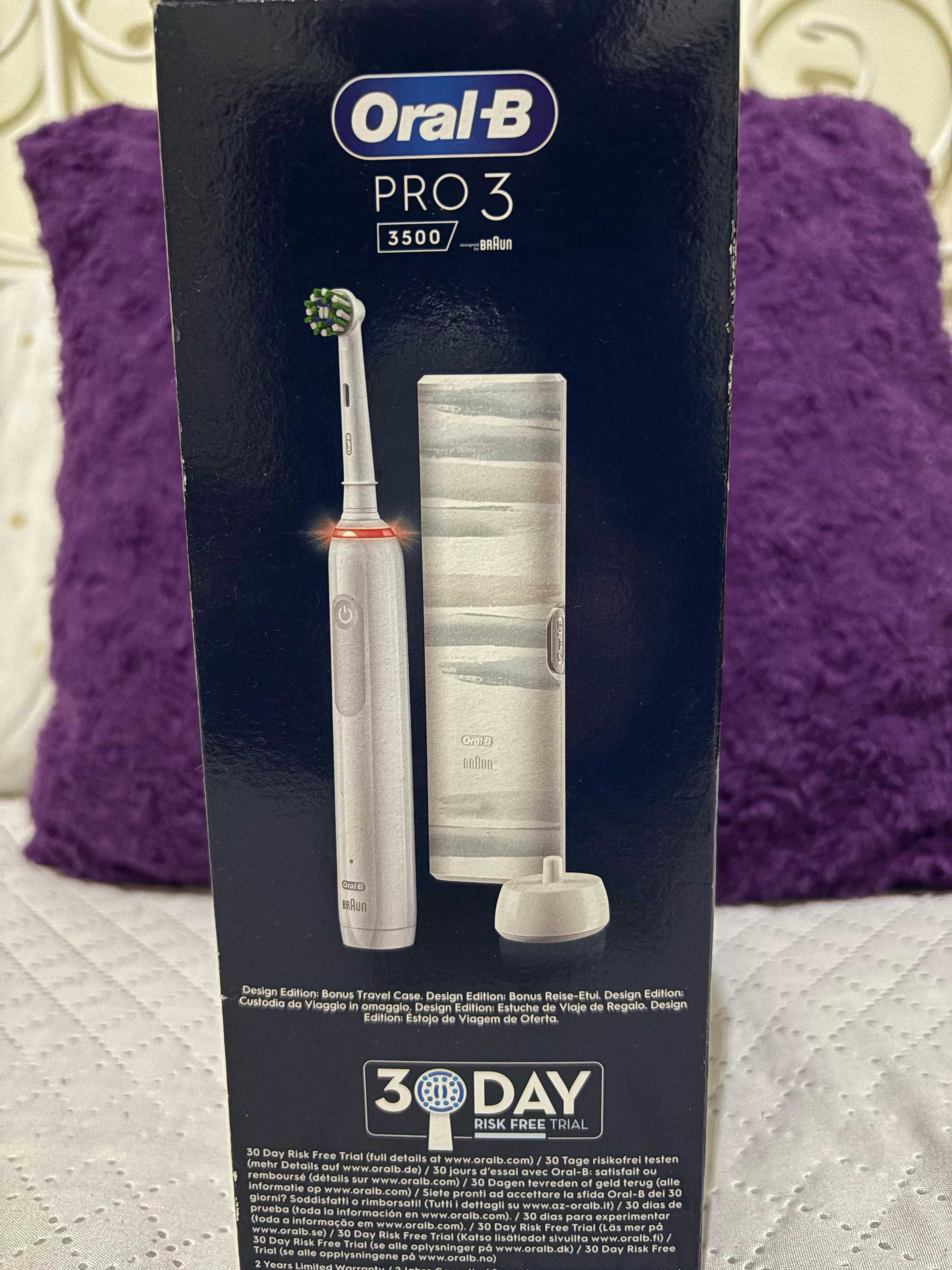 Escova Elétrica Oral-B PRO 3 3500 (Design Edition) - NOVA