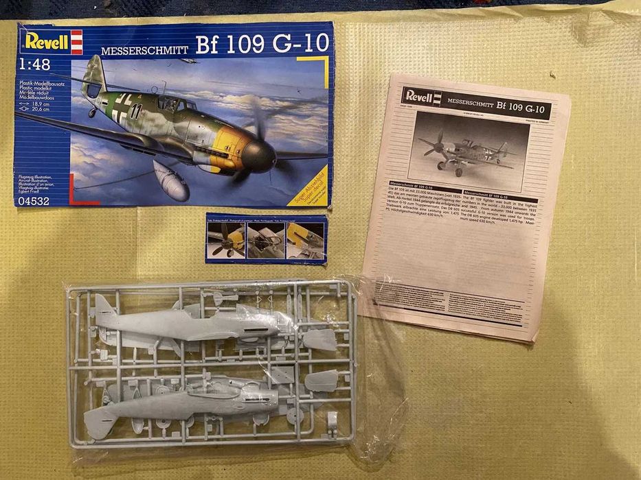 Zestaw: Revell Messerschmitt Bf 109e-4, Bf 109 G-10 i 109 f