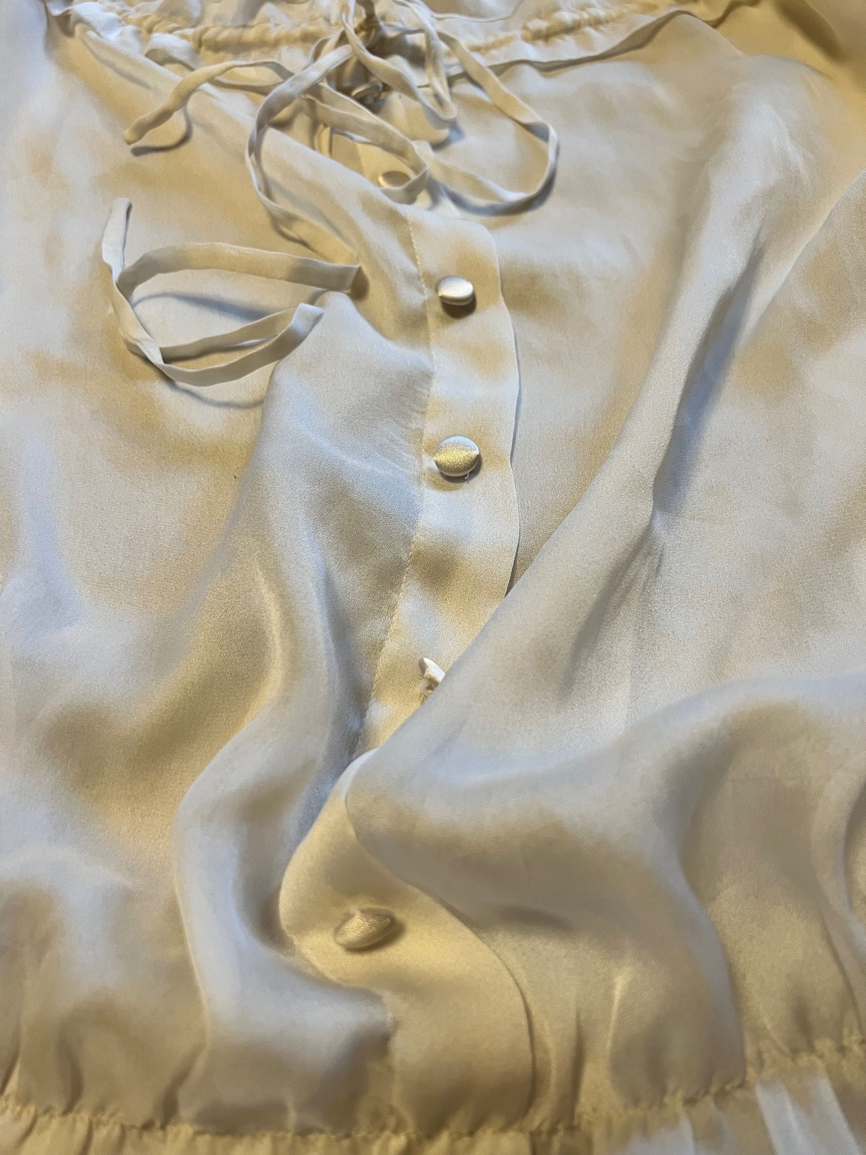 Блуза прозрачная Dolce&Gabbana винтаж шелковая блузка шовкова вінтаж