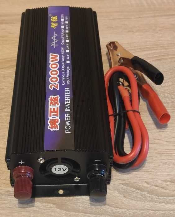 Перетворювач напруги с чистим синусом 12\220 2000W в наявності