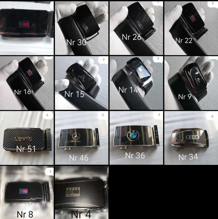 Męskie paski do spodni