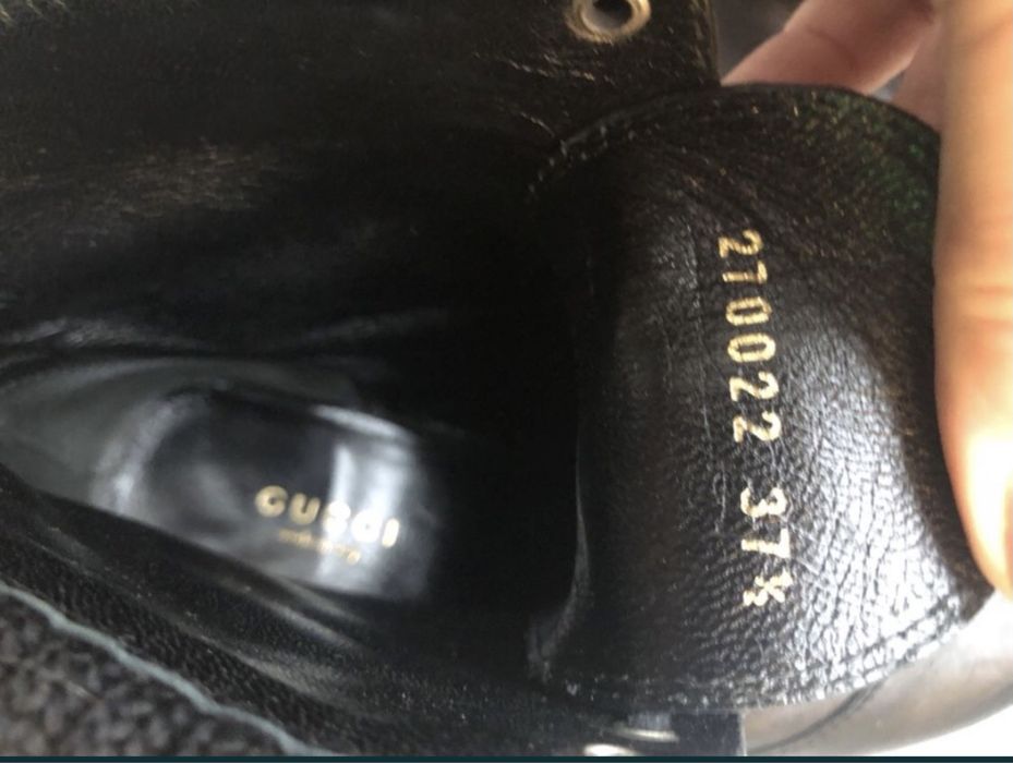 Botki GUCCI 37,5 skórzane oryginał