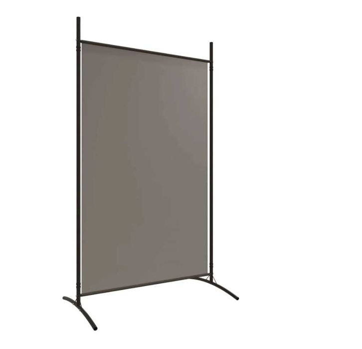NOVO - Divisória/biombo com 2 painéis 175x180 cm tecido antracite