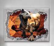 Obraz na płótnie CANVAS 100x75 DINOZAUR 3D