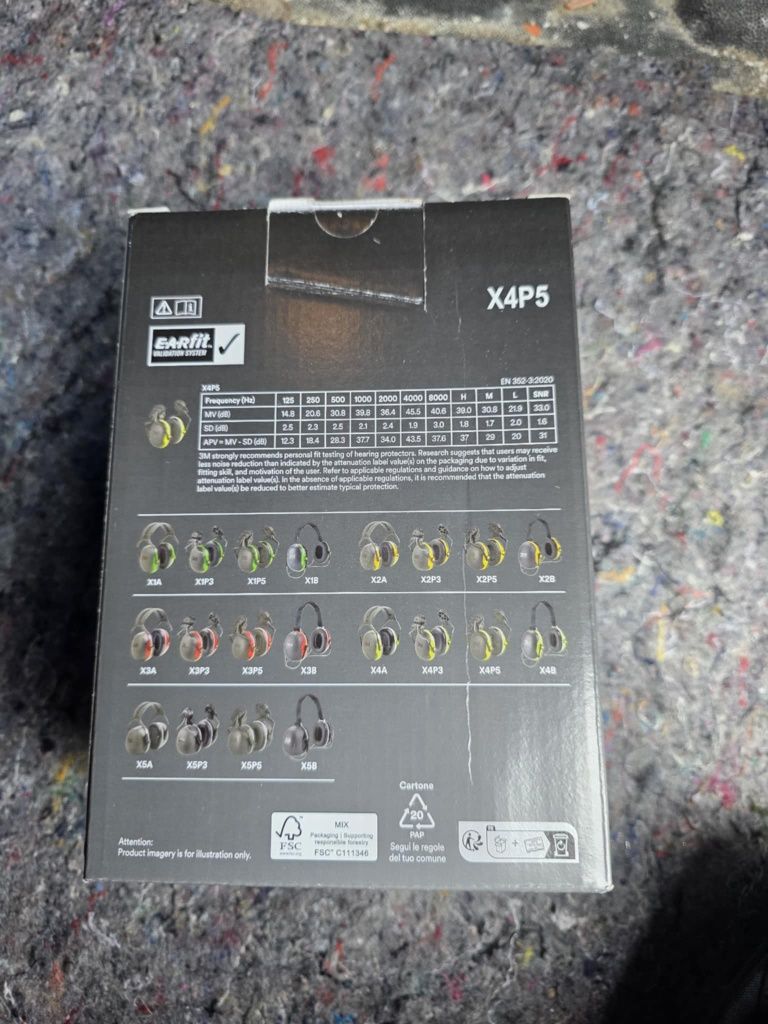 Peltor x4p5 nauszniki ochronne do kasku