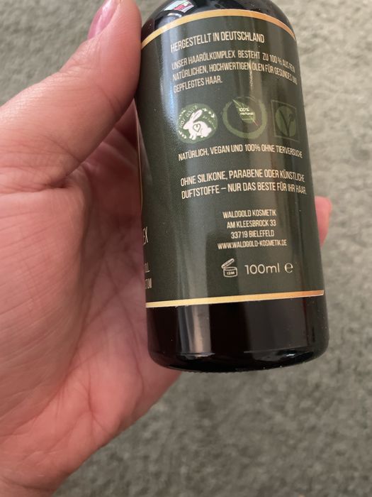 Waldgold Kosmetik mieszanka olejków do włosów 100ml 2608