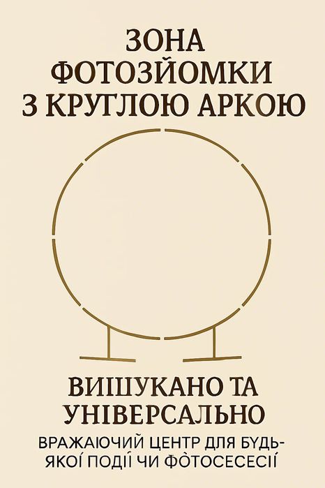 Оренда арки для фотозони