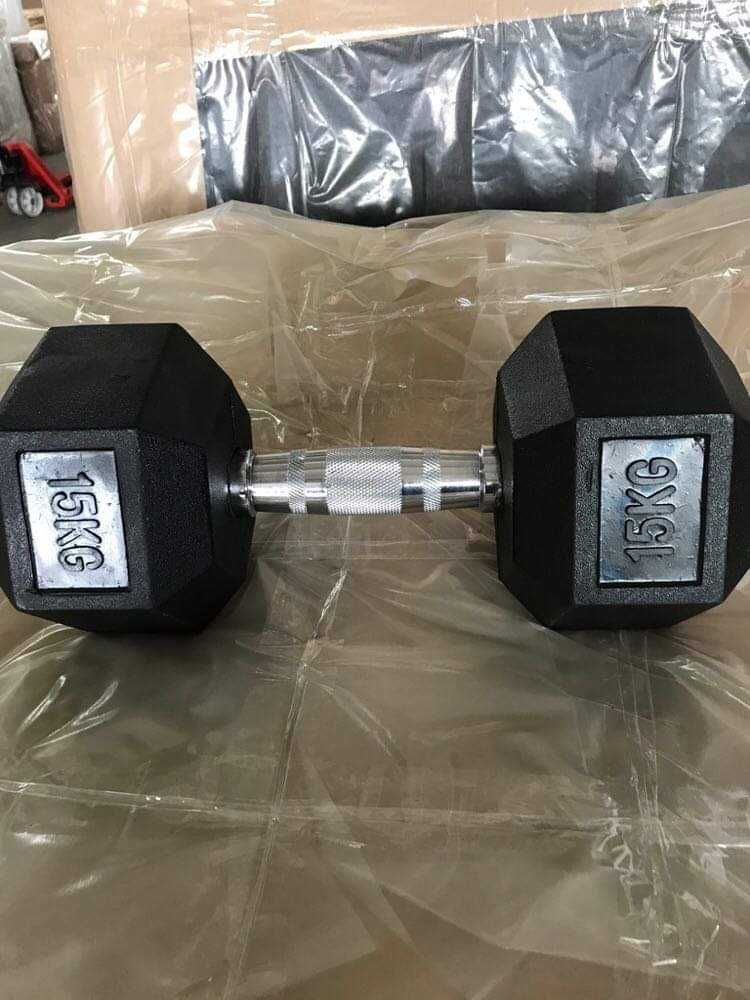 Zestaw hantli Hex od 2.5 kg  do 40 kg.ze stojakiem