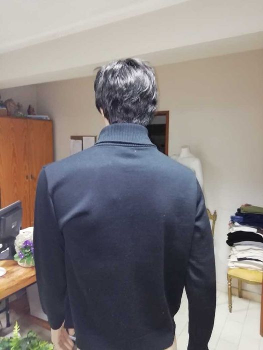 Casaco de Lã Lamerino   Preto Tamanho 52