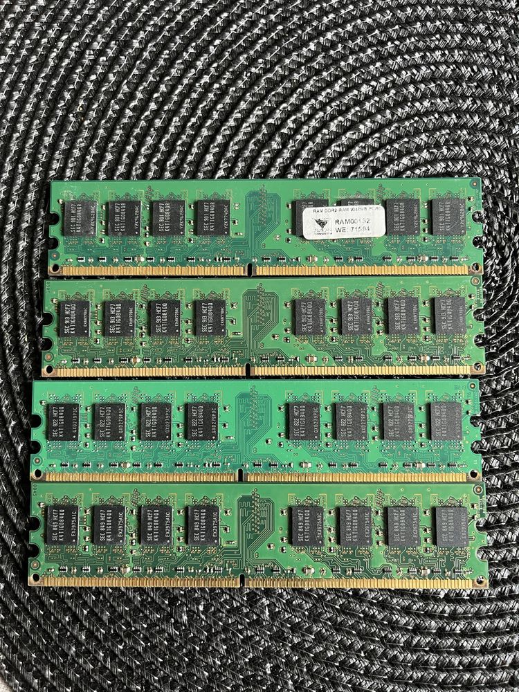 Pamięci RAM 4x 2gb DDR2