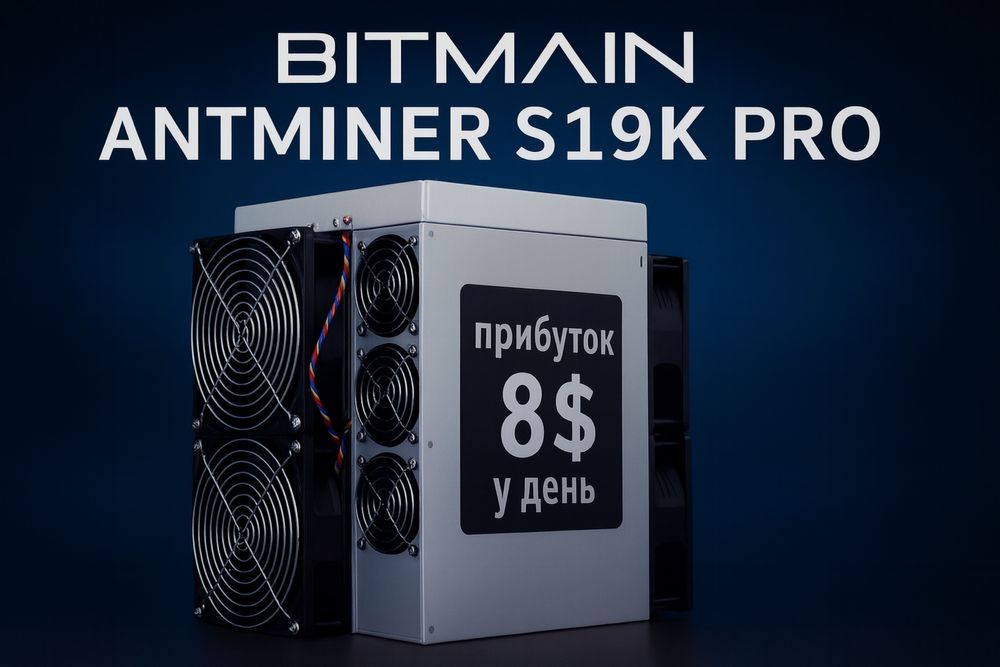 Asic Antminer S19K Pro - ШВИДКА ОКУПНІСТЬ‼️ Асик для майнинга