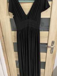 Czarna sukienka brokatowa studniówka wesele 38