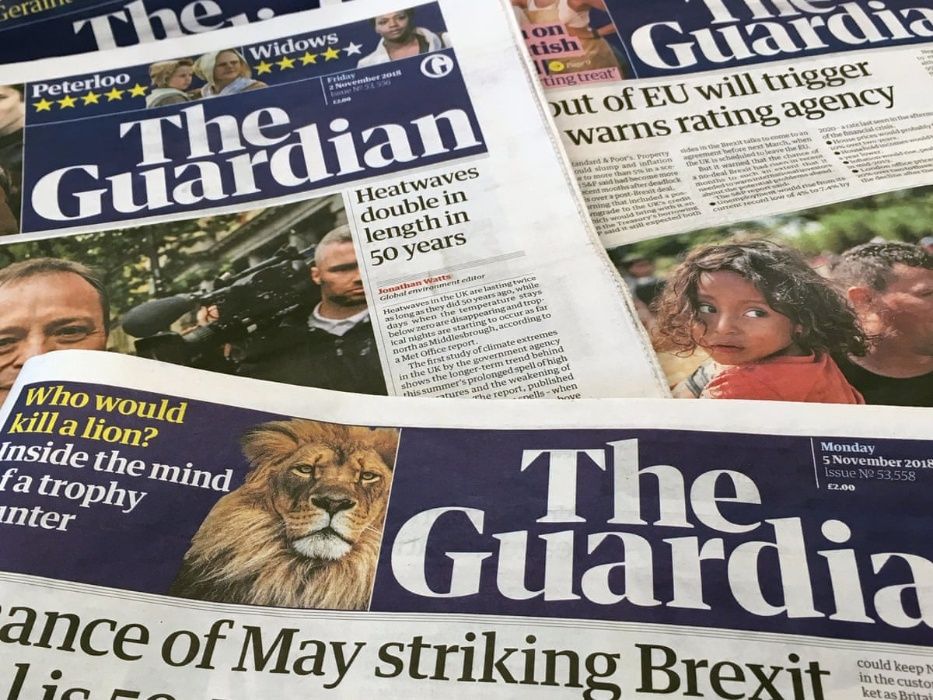 The Guardian Times gazeta angielska brytyjska prasa konwersacje USA
