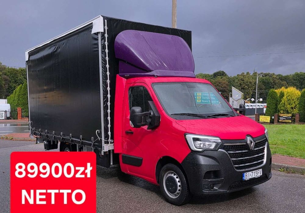 Renault Master  12 Palet/Firanka/Regulacja wysokości/Pneumatyka/Salon PL/Gwarancja